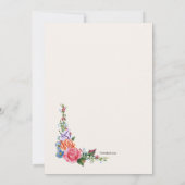 Heirloom Flowers Uitnodiging (Achterkant)