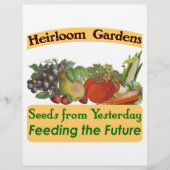 Heirloom Gardener Custom Flyer (Voorkant)