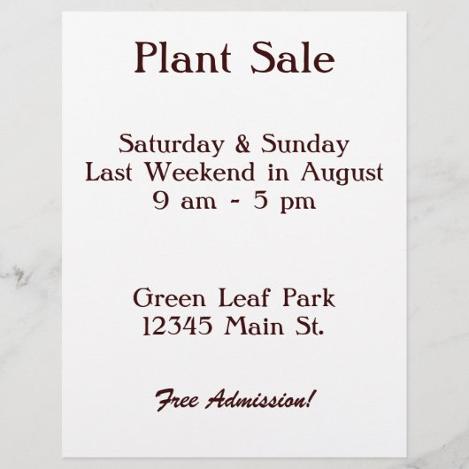 Heirloom Gardener Custom Flyer (Achterkant)