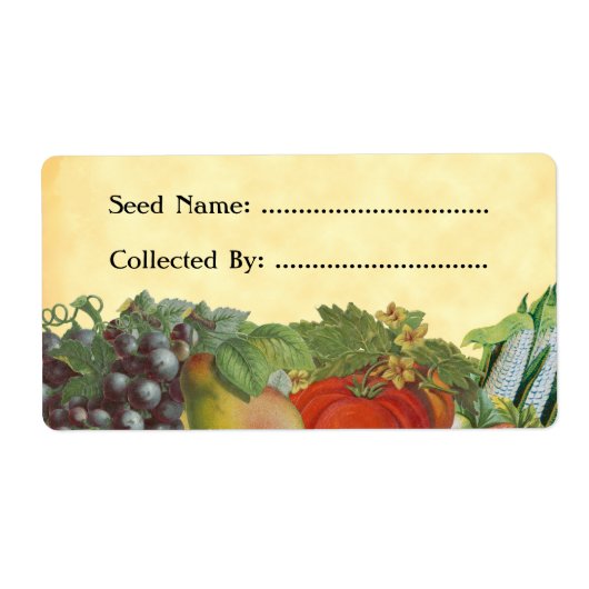 Heirloom Gardener Custom Seed Saver Labels (Voorkant)