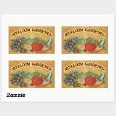 Heirloom Gardener  Kunst Rechthoekige Sticker (Vel)