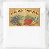 Heirloom Gardener  Kunst Rechthoekige Sticker (Tas)