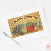 Heirloom Gardener  Kunst Rechthoekige Sticker (Envelop)