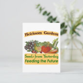 Heirloom Gardens Green Gezegde Briefkaart (Staand voorkant)