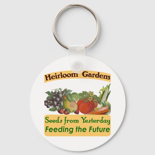 Heirloom Gardens Green Gezegde Sleutelhanger (Voorkant)