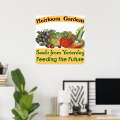 Heirloom Gardens Seed Saver Dire Poster (Bureau à domicile)
