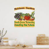 Heirloom Gardens Seed Saver Dire Poster (Cuisine)