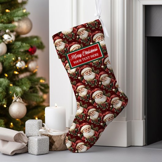 Heirloom Gepersonaliseerde Kerst Stocking Watercol Grote Kerstsok