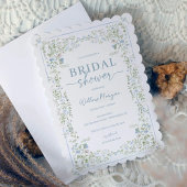 Heirloom Hydrangea Bridal Shower Invitation