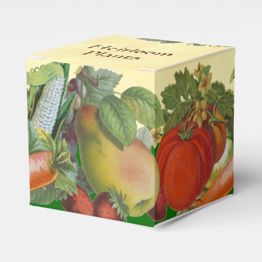 Heirloom Planten Custom Fruits Vegetable Box Bedankdoosjes (Voorkant Zijde)