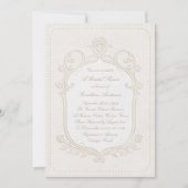 Heirloom Rococo Bridal Shower Invitation (Devant)