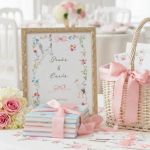 Heirloom Roos & Lint Ooievaar Boeken en Kaarten Poster