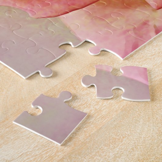 Heirloom roze roze roze roze puzzel legpuzzel (Zijkant)