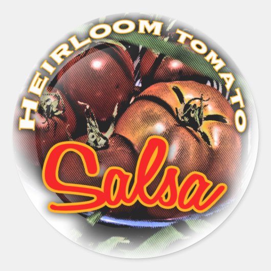 Heirloom Salsa Ronde Sticker (Voorkant)