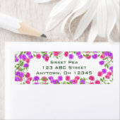 Heirloom Sweet Pea Flowers Label (Insitu)