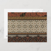 Heirloom Textiel met Decoratieve Patronen Briefkaart (Voorkant / Achterkant)