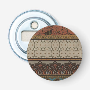 Heirloom Textiel met Decoratieve Patronen Button Flesopener