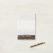 Heirloom Textiel met Decoratieve Patronen Post-it® Notes (Op bureau)
