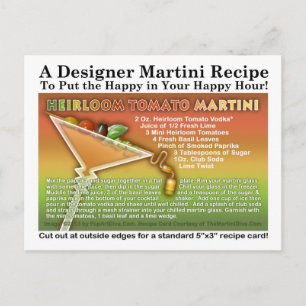 Heirloom Tomato Martini Recipe Briefkaart
