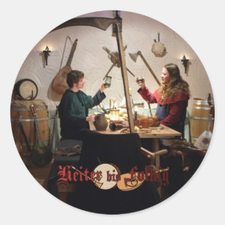 Heiter bis Folkig Aufkleber "Der Tod war da" Ronde Sticker