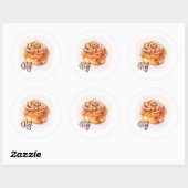 Hej. Kanelbullar Fika Sticker (Vel)