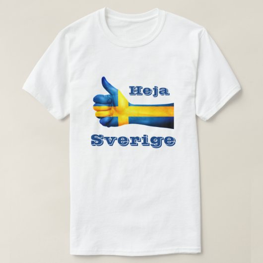 Heja Sverige T-shirt (Design voorkant)