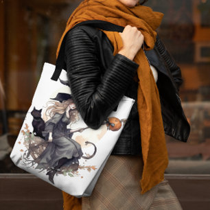 Hek en kat met Harvest Moon en Ravens Draagtas