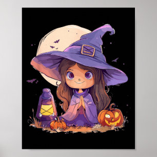 Hek Kostuum Halloween Pompoen Spookachtig Gelukkig Poster
