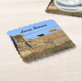 hek met stenen palen kartonnen onderzetters (Gebogen)