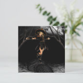 Hek op een Toad Stool Uitnodigingen (Staand voorkant)