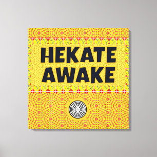 Hekate Awake Strophalos Iynx Seal Key Sigil Canvas Afdruk