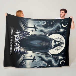 Hekate Godin van de Kruispunten Spookachtige Geest Fleece Deken