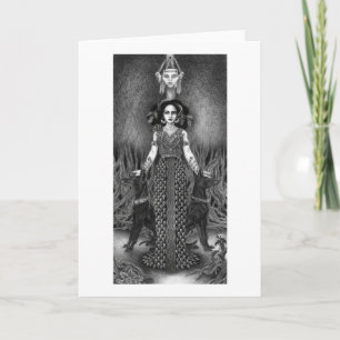 Hekate van het Kruispunt Wenskaart Kaart