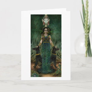 Hekate van het Kruispunt Wenskaart Kaart