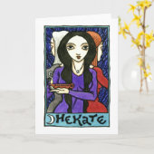 Hekate Wenskaart Kaart (Gele Bloem)