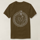 Hekate Wheel Hecate Strophalos Ouroboros Pagan Wit T-shirt (Design voorkant)