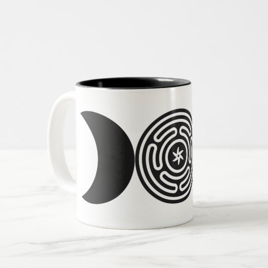 Hekate Witchcraft Two-Tone Coffee Mok (Voorkant links)