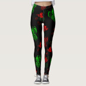 hekelt Leggings modern trendpatroon elegant (Voorkant)