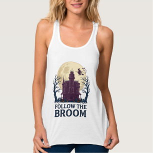 Hekenshirt voor een spookhuis Vintage Halloween-gr Tanktop