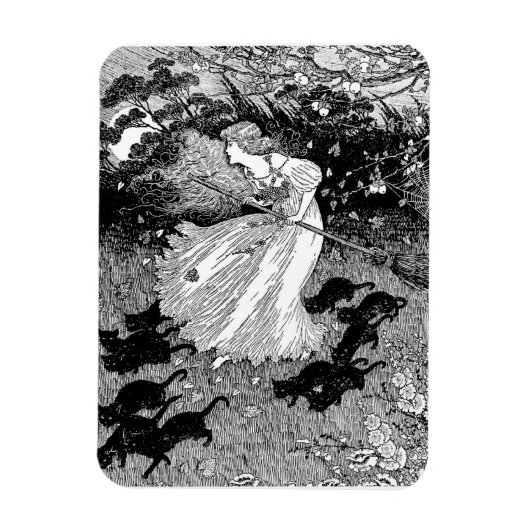 Hekje met katten magneet (Verticaal)