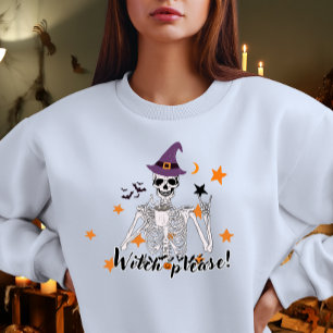 Heks alsjeblieft Grappig Halloween 2026 Trui