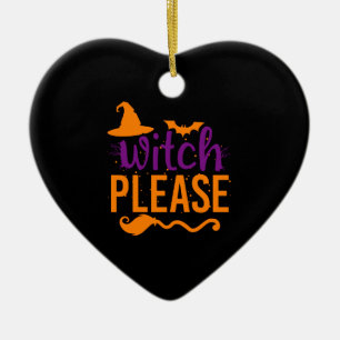 Heks Alsjeblieft T-shirt Heks Shirt Grappig Hallow Keramisch Ornament