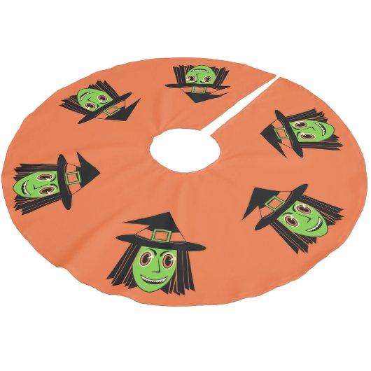  heks borstel van polyester kerstboom rok (Gekanteld)