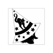 heks - en kattenstempel 	rubberstempel (Afrduk)