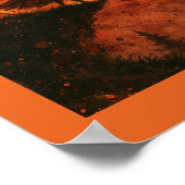 Heks en maanlicht Cliff | Spooky Halloween Poster (Hoek)