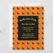 Heks en mama patroon Halloween uitnodiging (Voorkant)