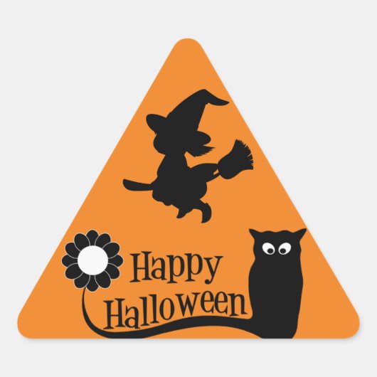 Heks en Uil Driehoek Sticker (Voorkant)