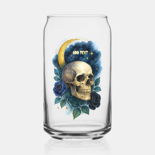 Heks Esthetische Gotische Bloemen Halloween Creepy Blikvorm Glas