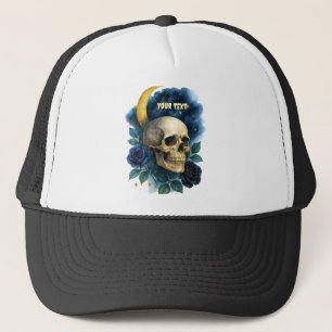 Heks Esthetische Gotische Bloemen Halloween Creepy Trucker Pet