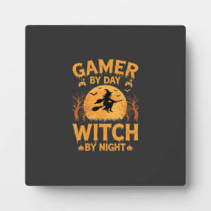 Heks Gamer Halloween Gaming Design Fotoplaat